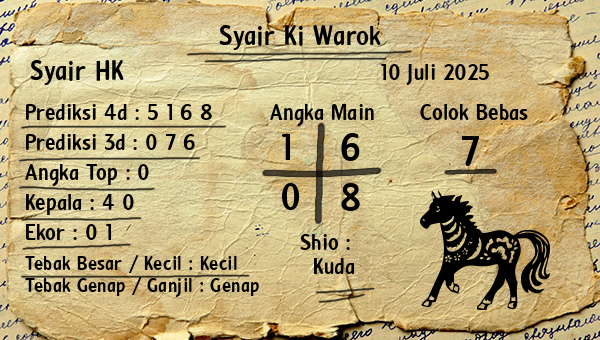 Syair Ki Warok - Syair HK