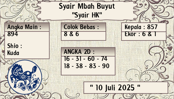 Syair Mbah Buyut - Syair HK